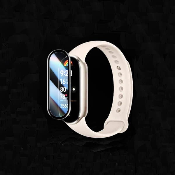 Xiaomi Band 9/NFC -näytönsuoja - Musta reuna, 2 kpl