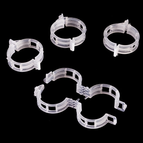 Stödjande Klämmor för Växter - 100 pack Transparent