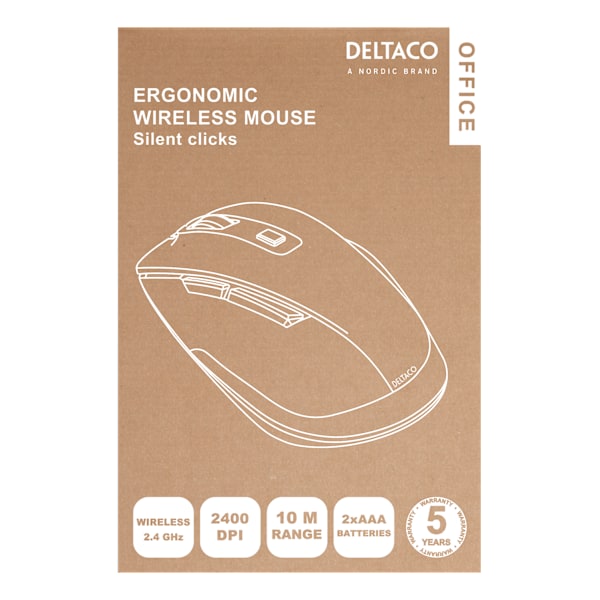OFFICE Wireless Mouse right handed silent clicks adjust DPI