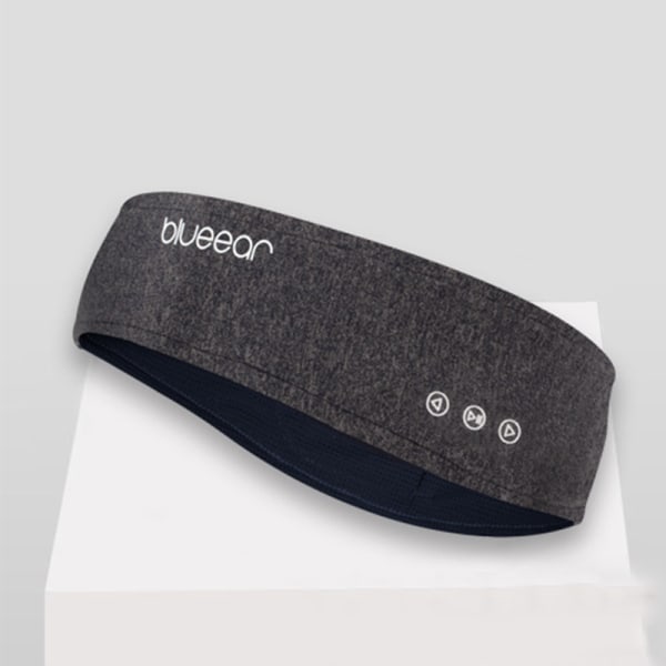 Sovhörlurar - Pannband med Bluetooth hörlurar och mikrofon Mörkgrå