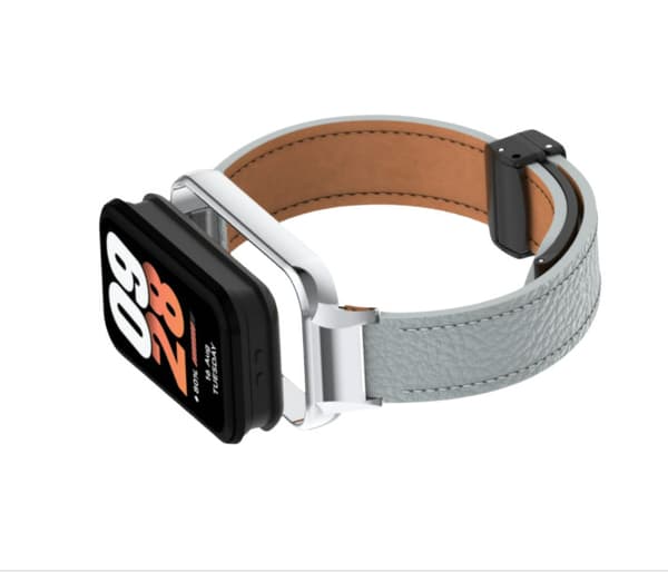 Xiaomi Smart Band 8 Active Strap litsikuvioisella magneettisoljella Grey Grey