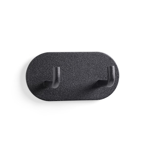 Lättfästa Väggkrokar för Badrum - 4 pack Black Black
