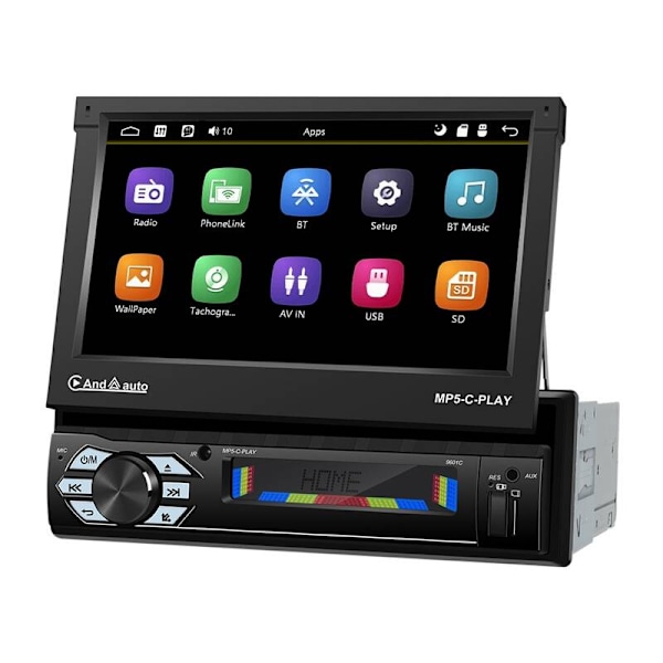 Bilskærm 9.0" Podofo A3012 Carplay&Android Auto, Bluetooth, GPS, WIFI, USB
