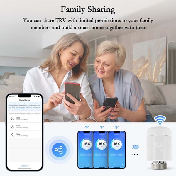 Tuya ZigBee Smart Termostatisk Radiatorventil - APP-styring, Programmerbar Varme