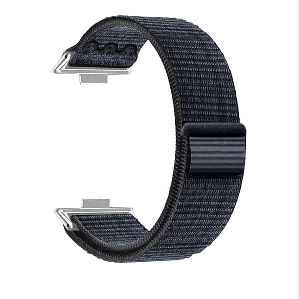 Stilfuld nylon loop sportsrem til Huawei Watch Fit 4/3 Blue Blue