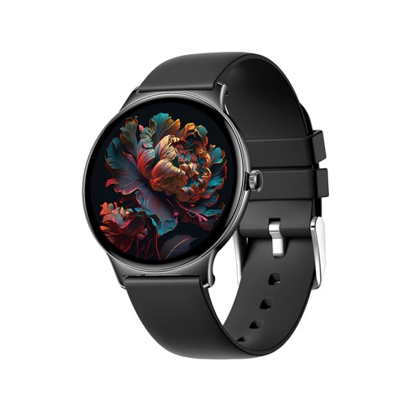 Multifunktionelt smartwatch med Bluetooth-opkald og sundhedsovervågning Sort