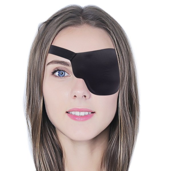 INF Silmälappu vasemmalle silmälle 3D tarranauhalla Musta Musta