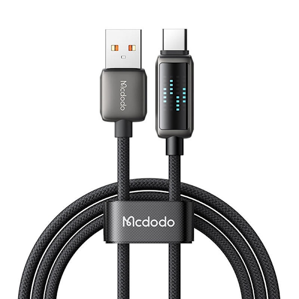 Mcdodo CA-2350 USB-A till USB-C-kabel, 6A, LED-skärm, 1,2 m