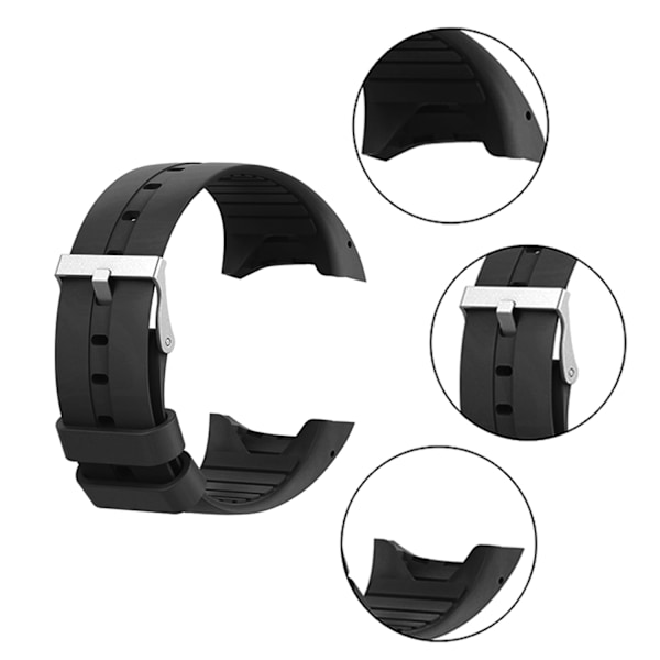 INF Klockarmband Polar M400/M430 Svart S