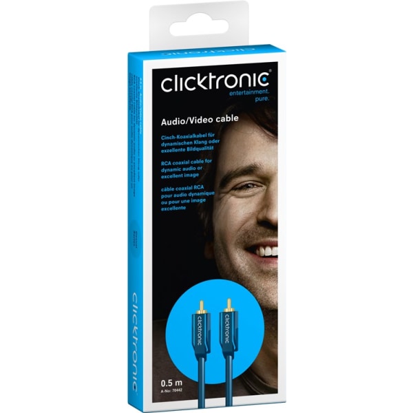 Clicktronic Cinch-kabel, mono