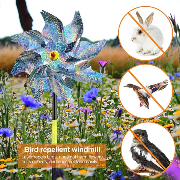 Tuulipyörä, heijastava linnunpelätin 10-Pack 10-Pack