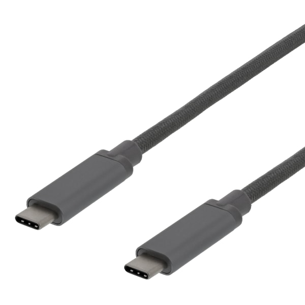 USB-C to USB-C cable, 1m, 60W USB PD, 10 Gbps, grey