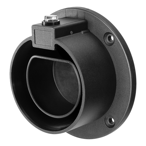 Wall bracket Type 2 charging connector black