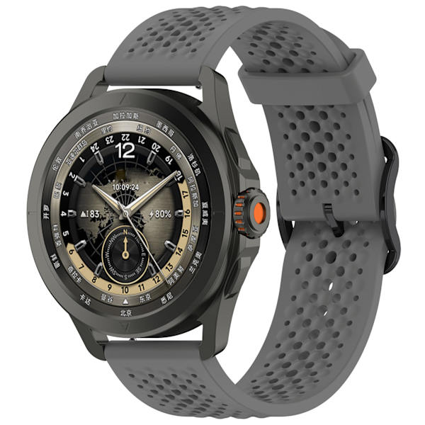 Silikone urrem til Xiaomi Watch S4 Sport Grå 20 mm