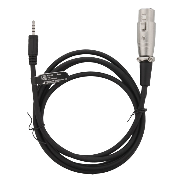 XLR to 3,5mm adapter, 1,5m, 3-pin XLR, Cisco pinout, black