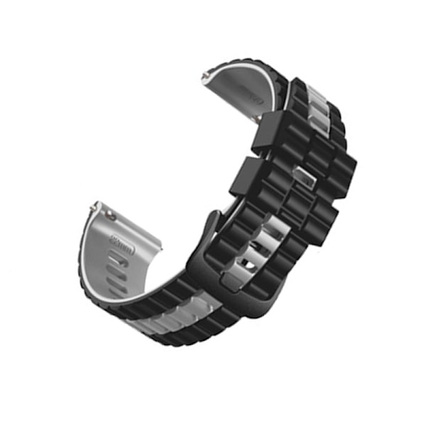 Klockarmband för Huawei GT3 & Samsung Galaxy Watch 3 Svart+grå