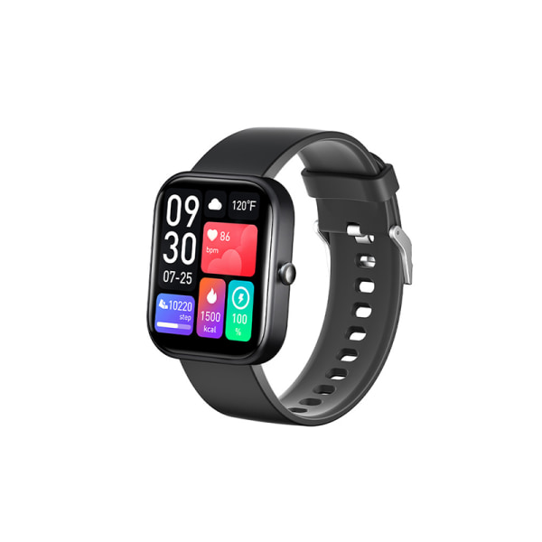 IP67 Vattentät 2" HD Touch Screen Smart Watch Fitness Watch Svart