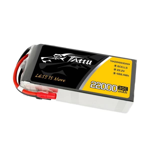 Batteri Tattu 22000mAh 22,2V 30C 6S1P LiPo AS150+XT150