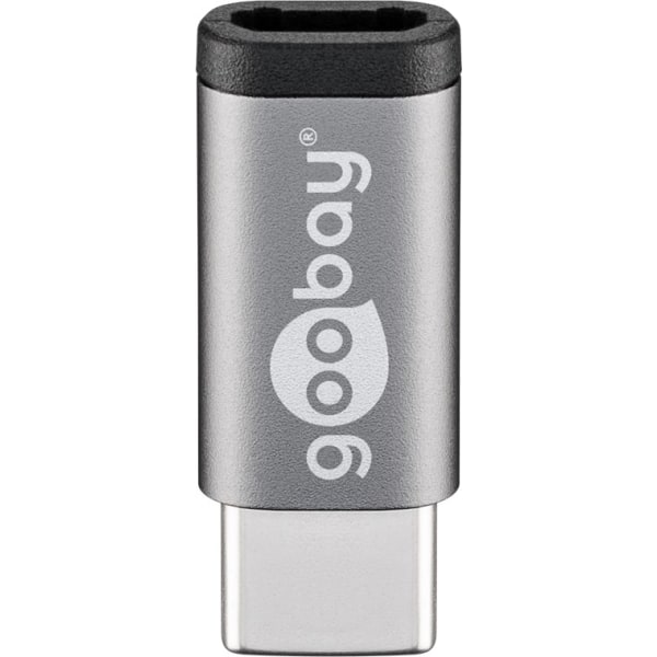 Adapter USB-C™ till USB 2.0 Micro-B, grå
