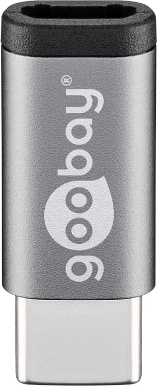 USB-adapter Micro-USB till USB-C™, OTG, grå
