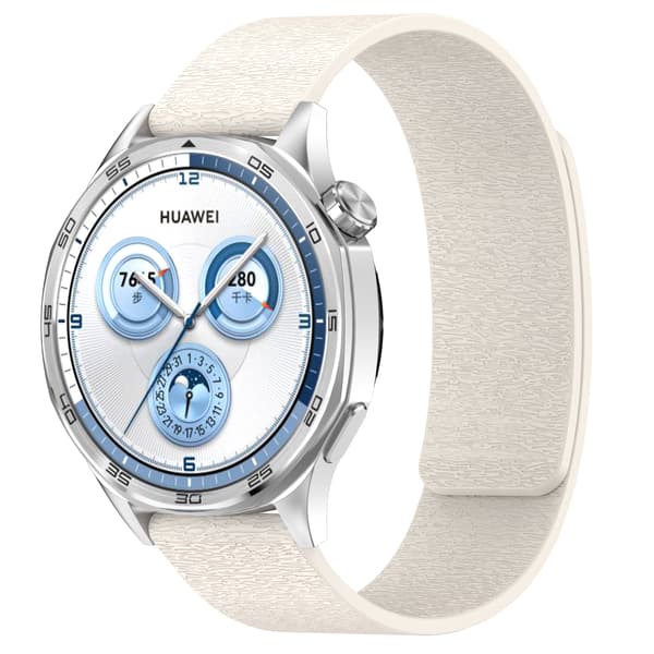 Magnetiskt silikonarmband med träådring White 20 mm White 20 mm