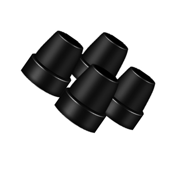 Fyrdubbla käppspetsar - Förbättrad stabilitet och skydd (4-pack)