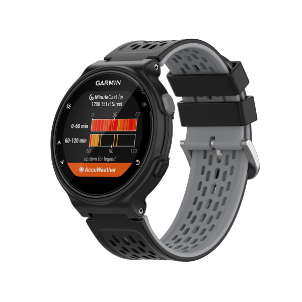 INF Urarmbånd  Garmin Forerunner 220/230/235/630/620/735XT, Approach S20/S5/S6 Sort