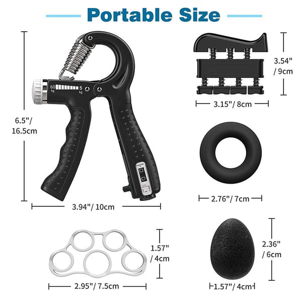 Kädensija ja sormentreenaaja 5 kpl