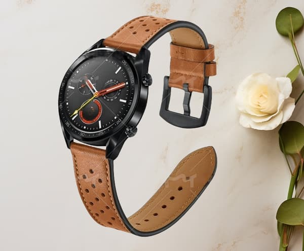 Premium læderrem til Huawei Watch GT1/2 (22mm) Brown Brown