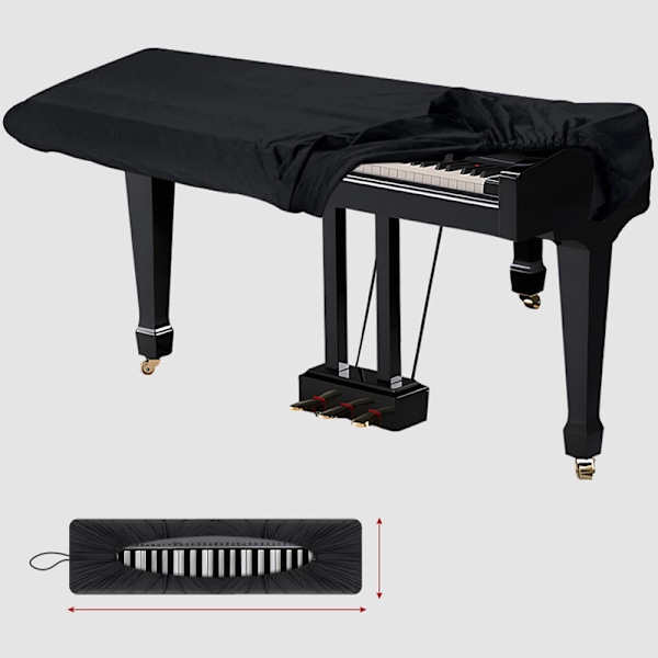 Dammskydd för pianoklaviatur model 1