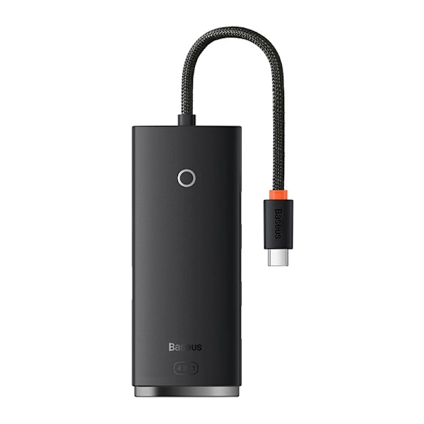 Baseus Lite Series Hub 4in1 USB-C till 4x USB 3.0 + USB-C, 25cm (svart)