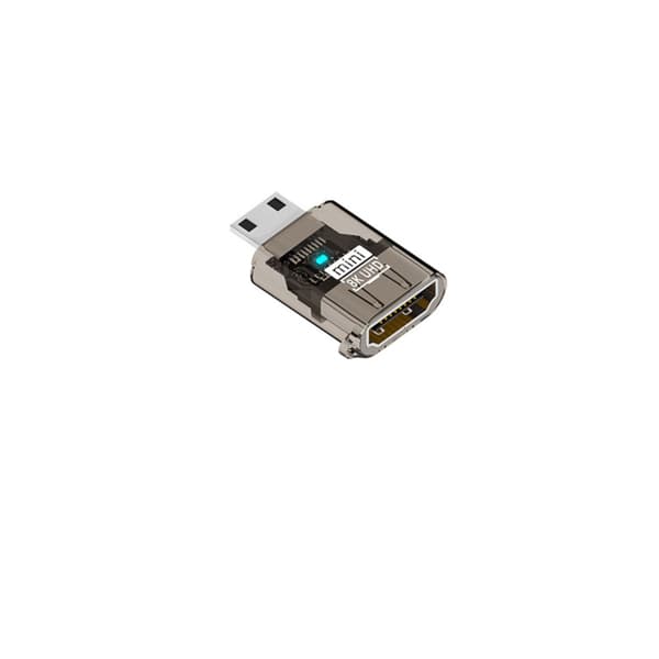 USB-C til HDMI-adapter 2-pack – 8K@60Hz HDMI 2.1 med HDR 12-bit, PC-hus til laptops, tablets og telefoner, til streaming og præsentationer, plug-and-p Black