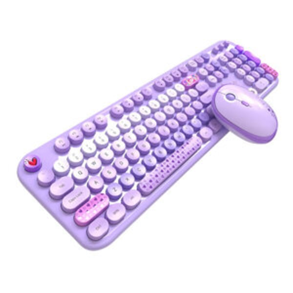 MOFII Lovely 2.4G langaton näppäimistö + hiirisarja (violetti)