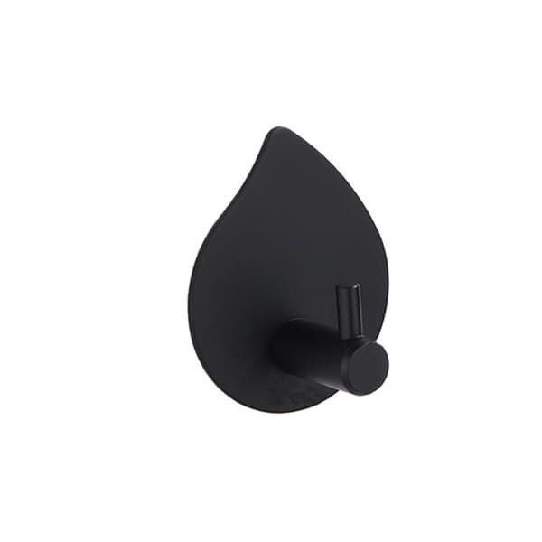 Tunga självhäftande krokar Black Black