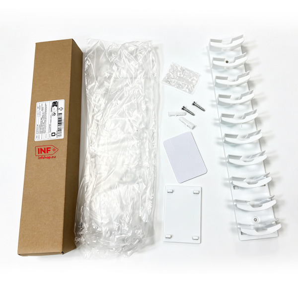 Multi-Layer Basebollkeps Väggmonterad Organizer Rack - Enkel Installation Hattförvaring White White