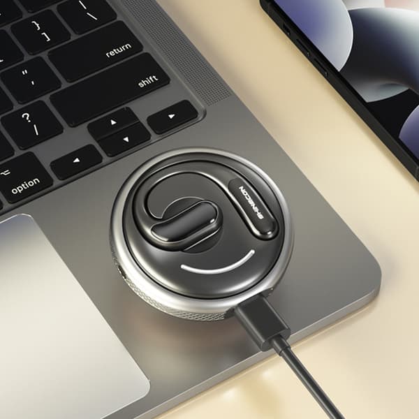 Bluetooth-kuulokkeet: Pitkä akunkesto, AI-käännös Grey Grey