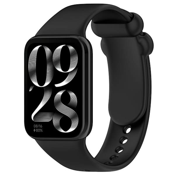 Silikoninen kellohihna Xiaomi Band 9 Prolle Musta