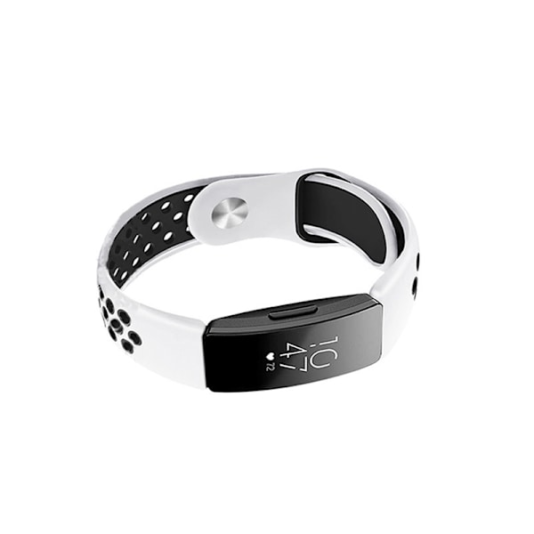 Silikonarmband för Fitbit Inspire/Inspire HR/ACE2 Vit+svart M