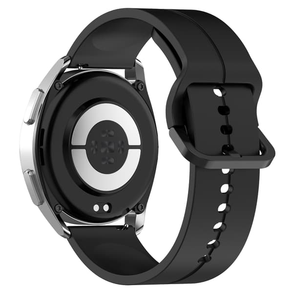 Silikone erstatningsurremme til Haylou ur 22mm Black Black