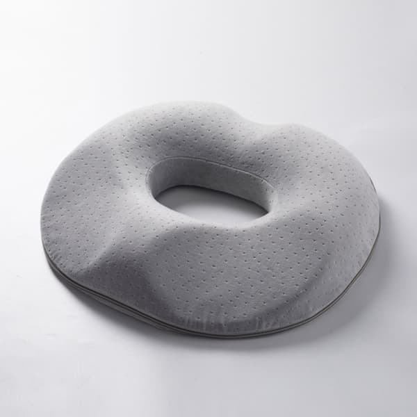 memory foam sædepude trykaflastende til kvinder til kontor og bil 3D kontur åndbart polyesterbetræk ergonomisk støtte til lang siddetid Grey Grey