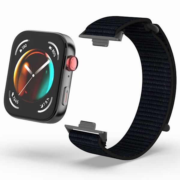 20 mm nylon urrem til Huawei Watch Fit 3 Sort