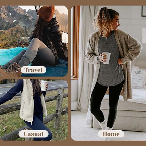 Leggingsit - Thermal Inner Fleece Vuorattu Musta XL