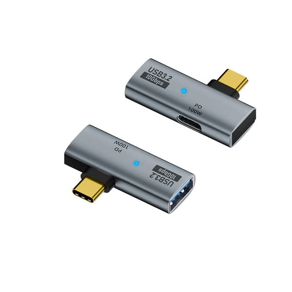 2-in-1 Monitoiminen USB-C-sovitin: Samanaikainen USB & 100W PD-lataus
