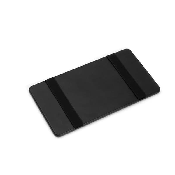 Sort LED Bil Makeupspejl - Genopladelig, Touch Control, Justerbar Lysstyrke
