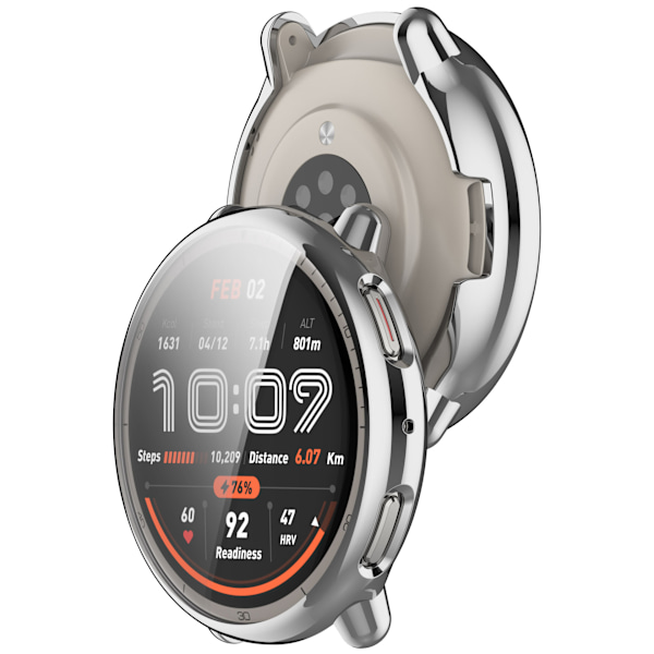 Elektropläterat TPU-fodral för Huami Amazfit Active2 Silver