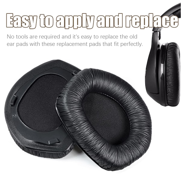 INF Öronkuddar för Sennheiser RS165/175 Svart 1 par