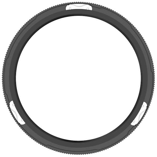 Klockram i rostfritt stål för Xiaomi Watch S4/S3 Dubbel tidszon svart-röd