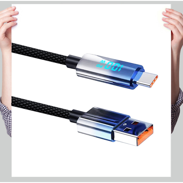 ZL-TK18 Dold Digital Display USB-C till USB-C Kabel 1 m