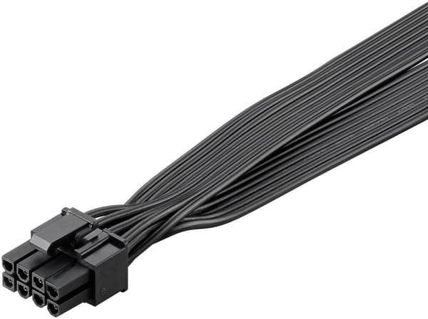 Strømforsyningskabel 8-pin han til dobbelt 6+2 han til PCIe