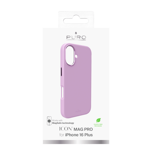 iPhone 16 Plus silicone cover ICON MAG PRO, pink